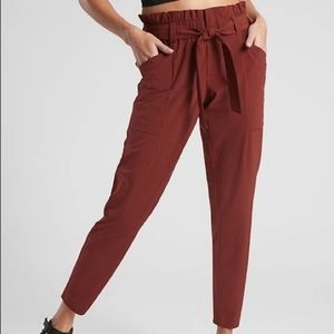 Athleta Skyline Pant, Paper Bag Waist, Rust
